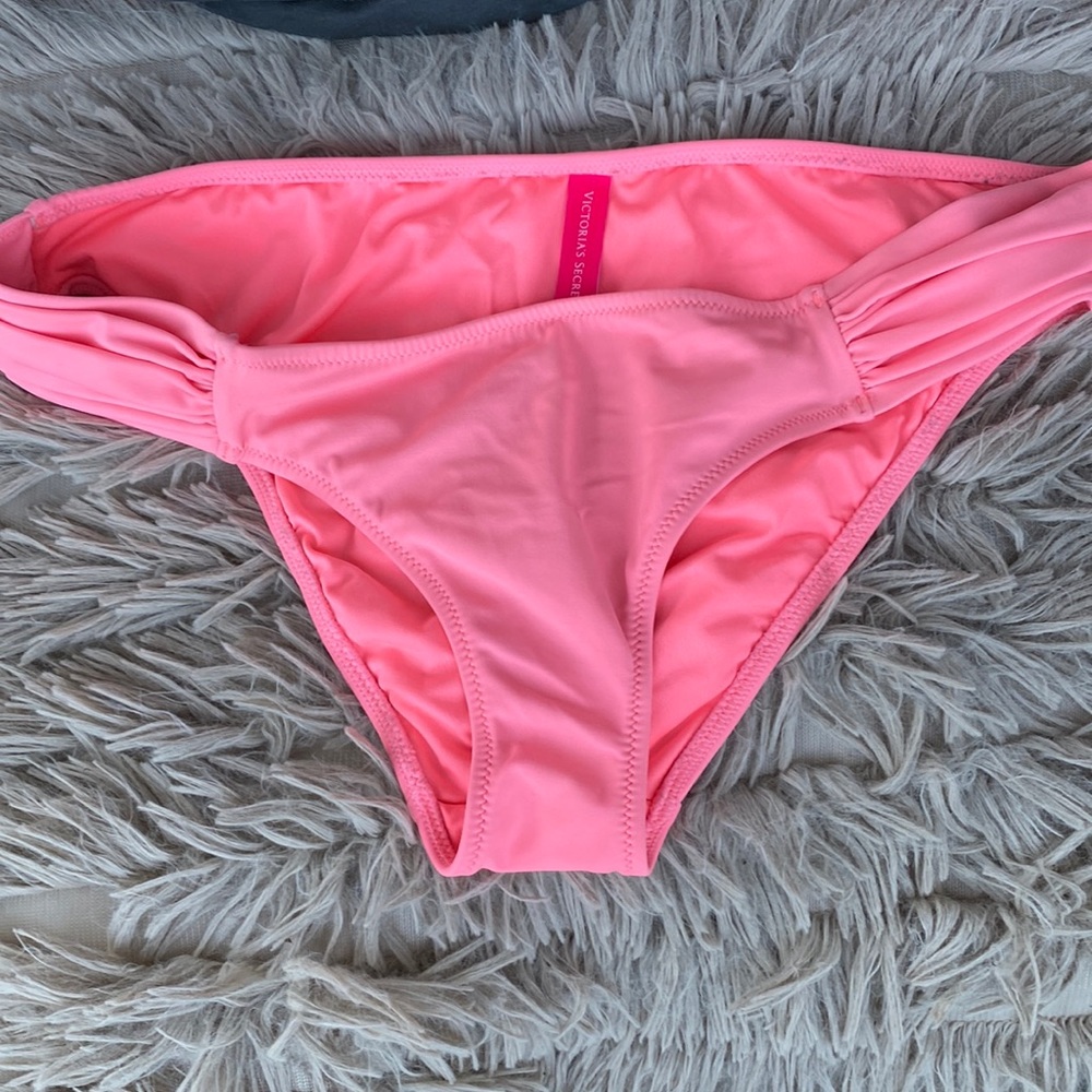 Victoria’s Secret Neon Coral Pink Bikini Bottom Swim Size S